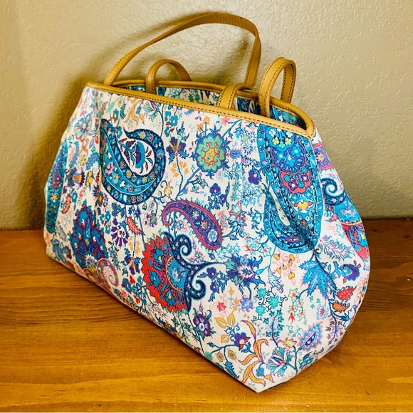 🎉 SALE 🎉 Etro Paisley Print Canvas Tote Bag - Picture 6 of 17